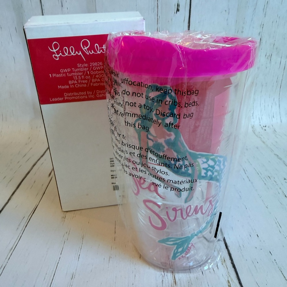 Lilly Pulitzer Mermaid Tumbler Sea Siren New in Box